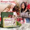 2 x Hairdresser Christmas Ornaments 2025 - Hair Stylist Gifts for Women, Girls, Wooden Christmas Decorations, Cosmetology Graduation Gifts for Sister, Friends - Barber Beautician Hairstylist Gift Idea