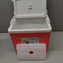 LifeBROS 11 Qt Insulated Portable Cooler Leak-Proof Ice Chest Lunch Box Hard Coolers with Extra Ice Pack for BBQ, Camping, Pincnic-Red