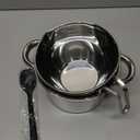 Double Boiler Pot Set,1250ML/1.1QT Mixing Bowl for Chocolate Melting, 2200ML/ 2QT 304 Stainless Steel Pot With Silicone Spatula for Melting Chocolate, Candy, Candle, Soap, Wax