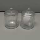 DOERDO Butter Crock, Glass Butter Dishes with Lids, Candle Cup for Jelly Jam Candy Covered Butter Tray, 3.5x4.7 Inch