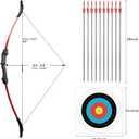LWANO Bow and Arrow Set for Kids, Archery Beginner Gift with 10 Arrows, 5 Target Face, Ideal for Kids, Youths, Teens, Perfect for Left & Right Handers