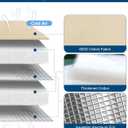 Backflow Preventer Insulation Cover, (5F) Actgan 16"X20" 5 Layers Outdoor Pressure Vacuum Breaker Sprinkler Valve Faucet Cover for Winter Freeze Protection Beige