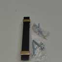 Amerock Overton 3-3/4 inch (96mm) Center-to-Center Brushed Matte Black/Champagne Bronze Cabinet Pull, BP36681BMBCZ