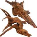 kathson Natural Large Aquarium Driftwood Decoration Branches Reptiles Terrarium Ornament Wood Fish Tank Habitat Decor Assorted Sizes Wood L:Mopani Driftwood (14.5 to 18.5 inches) 1 Pack))