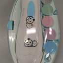 Royal Angels Upgraded 6 in 1 Baby Nail Trimmer with Labeled Case, 4 Colored Pads for Newborns to Toddlers, Whisper Quiet Electric Nail File with LED Light, Safe Manicure Set for Families (Babyblue) (8 Piece Set)