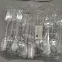 WDF 360 Pieces Silver Plastic Silverware- Disposable Flatware - Heavyweight Plastic Cutlery- Includes 120 Forks, 120 Spoons, 120 Knives for Christmas