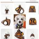 EcoBark Step in Dog Harness - Eco-Friendly Teacup Dog Harnesses for XXS, XS, and Small Dogs - Reflective and Adjustable Mini Body Halter Vest -Tiny Soft Mesh Harness Under 5 lbs (Leopard, XXXS)