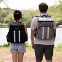 Insulated Backpack Cooler - 54 Cans, 24 Hour Cooling, Wider Straps, Lightweight Leak Proof Liner, Portable Cooler Backpack Bag for Men Women Beach Picnic Travel Lunch Camping - Everlasting Comfort (Gray)