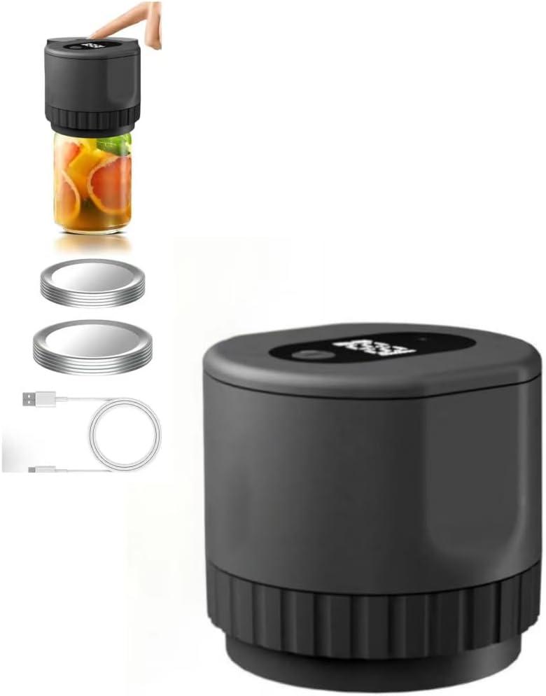 Portable electric Mason jar Seven people's olive rhyme vacuum sealing machine suitable for wide mouth and regular caliber Mason jar kits