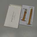 WFEAGL Leather Bands Compatible with Apple Watch Band 42mm(Series 3 2 1) 44mm 45mm 46mm 49mm Women, Top Grain Leather Strap Slim Thin Replacement Wristband for iWatch Ultra SE 3 2 1 Series 11 10 9 8 7 6 5 4 3 2 1 (Camel/Starlight)