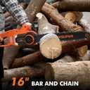 Electric Chainsaw 16 Inch Corded Chainsaw Chain Saws Tree Cutting | Tool-Free Chain Tension Heavy Duty Garden Tool for Pruning, Branch Cutting Tree Trimming Wood Cutting Yard Work