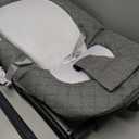 Baby Delight Aura Deluxe | Portable Baby Bouncer for Infants | Baby Rocker | Quilted Charcoal Tweed