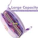 Fanny Pack for Girls,Birthday Easter Gifts,Chenille Initial Letter Girls Crossbody Bag,Preppy Teen Belt Bag for Graduation Travel Gifts,Cute Sequin Trendy Stuff. (K, Purple)