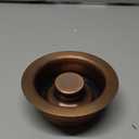 Westbrass D2089-11 4-1/4" Kitchen Sink Waste Disposal Drain Flange and Stopper, Antique Copper