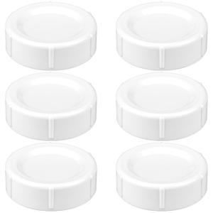 Travel and Storage Baby Bottle Caps for Dr. Browns Natural Flow Wide-Neck Bottles, Baby Bottle Lids Replacement with Sealing Gasket, Leak-Proof, BPA-Free, Pack of 6