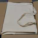 TOPDesign 12 Pack Super Strong Large 17.5"x16.5"x5" 10oz Cotton Canvas Tote, Reusable Grocery Shopping Bag, Blank Natural Bags for Crafts, DIY Your Creative Designs (Pack of 12)