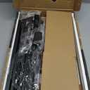 Universal TV Stand - Table Top TV Stand for 27-60 inch LCD LED TVs - 9 Level Height Adjustable TV Base Stand with Tempered Glass Base & Wire Management, VESA 400x400mm