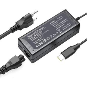 65W USB C Laptop Charger Compatible with Lenovo ThinkPad Yoga Chromebook Fast Power Supply AC Adapter