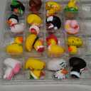 Chochkees Assorted Rubber Ducks Toy Duckies for Kids and Toddlers, Bath Birthday Baby Showers Classroom, Summer Beach and Pool Activity, 2" Inches (25-Pack)