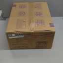 Asyko Ceiling Fans with Lights, 46" Low Profile Ceiling Fan with Light and Remote, Flush Mount for Bedroom, Living Room, 6 Speeds, Dimmable, Timer, Quiet Reversible, White