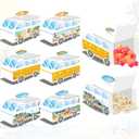 LaVenty 12 PCS Surf Beach Party Favor Bags Boxes Candy Boxes Bags for Summer Birthday Ocean Pool Surf Theme Decorations Baby Shower Treat Bags