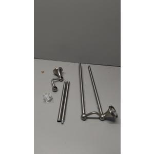 Ntipox Antique Bathroom DoubleTowel Bar Brushed Nickel, 24 Inch Towel Racks for Bathroom Wall Mounted,Bathroom Accessories Towel Holder,Bathroom TwoTowel Rod Hanger