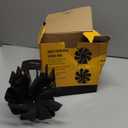 VODA Wood Stove Fan Heat Powered Fireplace Fans Non Electric, Heat Activated Thermal Fan for Wood Burning Stove/Log Burner, Stove Accessories Thermometer