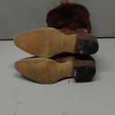 HISEA Rollda Cowboy Boots for Women Western Cowgirl Boots with Chunky Heel Ladies Snip Toe Mid-Calf Boots (8.5, Bronze)