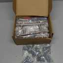 homdiy 25 Pack Brushed Nickel Cabinet Pulls Drawer Handles Cabinet Hardware Stainless Steel Cabinet Handles 4in Hole Centers Cupboard Pull Drawer Pulls, 201SN