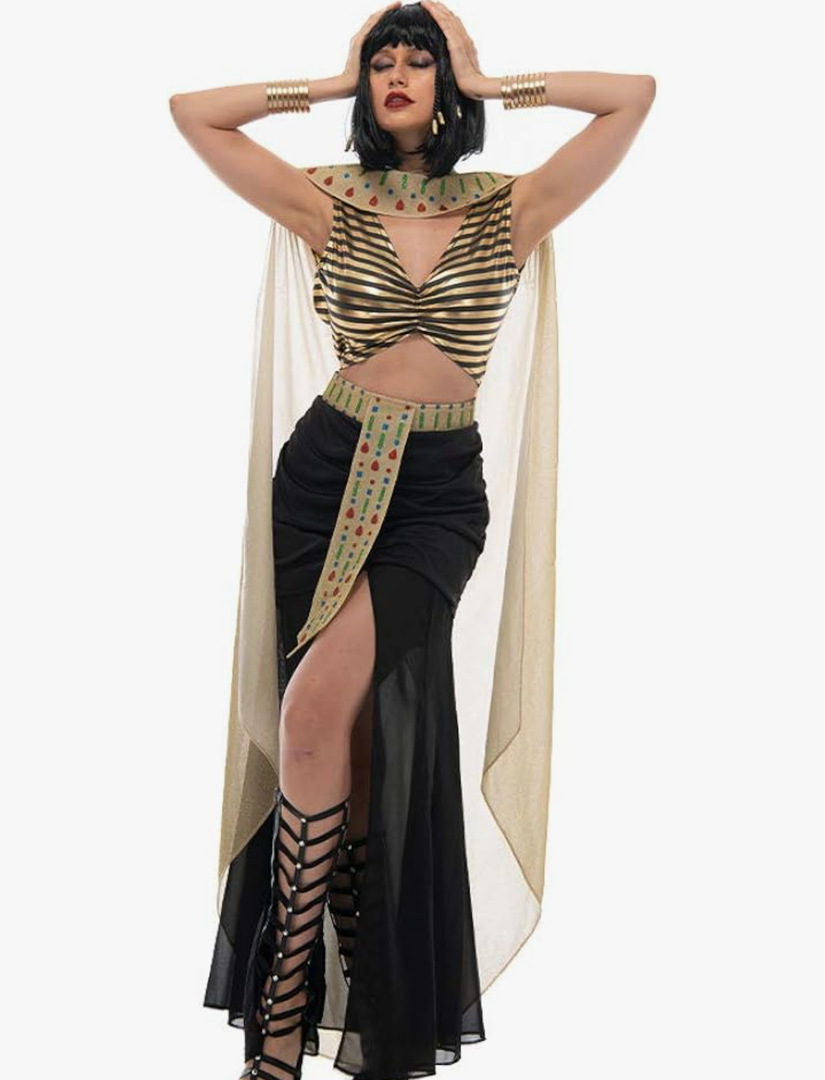 Women Cleopatra Costume Halloween Sexy Egyptian Goddess Dress Ladies Egypt Queen Outfits
Size M