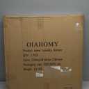 OIAHOMY Laundry Hamper with Lid, 140L Clothes Hamper with 3 Removable Liner Bags, Foldable Basket with Lid, Synthetic Wicker Laundry Basket for Bedroom, 27x 13 x 26 Inches, Yellow