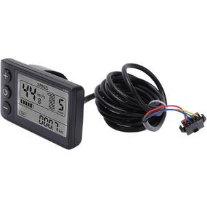 Electric Bikes LCD Display, S866 Electric Bicycles LCD Display Meter 24V 36V 48V Control Panel with Plug Replacement for Electric Scooter Ebikes