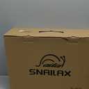 Snailax Vibration Back Massager with Heat, Massage Seat Cushion with 6 Vibrating Motors and 2 Heat Levels, Massage Chair Pad for Home Office use, Gifts for Him Her (Grey)