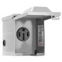50 Amp 125/250 Volt RV Power Outlet Box,NEMA 14-50R Receptacle Panel,Enclosed Lockable Weatherproof, for RV Camper Trailer Motorhome Electric Car Generator, ETL Listed.