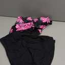 High Waisted Two Piece Swimsuit-Women's Bikini Set Tummy Control Bathing Suit Modest Full Coverage Bikini 2025 (Large, Pink Floral)