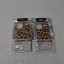 J.west Compatible with iPhone 15 Case, Phone Case iPhone 15, Soft Glossy Vintage Leopard Print Animal Design Shockproof Women Girl Protective Case Phone Cover for iPhone 15 6.1" Classic Cheetah 2 Pack