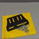 2Pcs Queen Bed Modification Plate, Headboard Attachment Kit, Heavy Duty Bed Modification Plate, Headboard Attachment Bracket with Hardware (Black, Bed Frame Brackets)