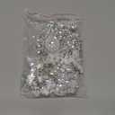 Handmade Shining Rhinestones lace Applique Patches Sewing Beads Sequins Stone Trim Accessories for Wedding Dress 1 Pair/Bag 11X4.3inches (Silver)
