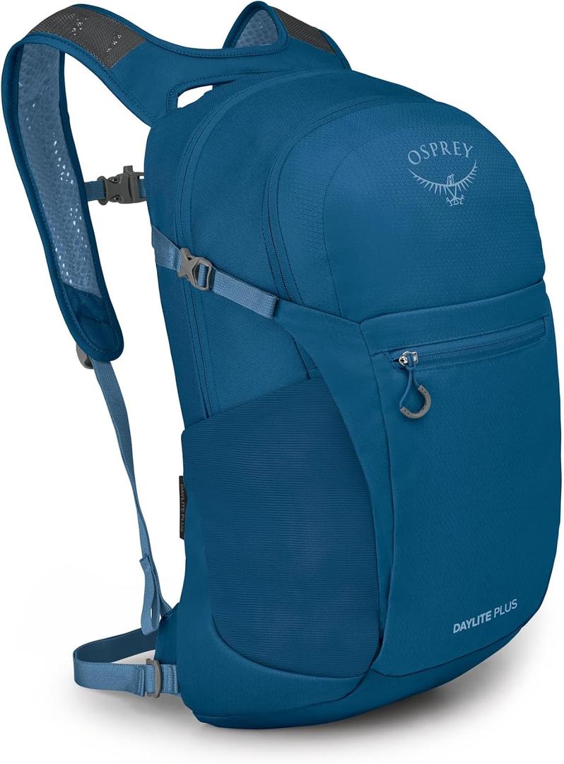 Osprey Daylite Plus Commuter Backpack Lightweight, Everyday Pack with Laptop Sleeve and Water Bottle Pockets Ideal for Work, School, and Travel with Versatile Storage Options, Night Shift Blue