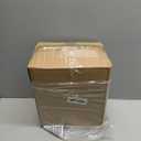 SOUJOY Pet Treat and Food Storage Bin with Lid and Scoop, 5LBS White Vintage Farmhouse Storage Tin, Coated Carbon Steel Canister, Gift for Dogs Owners