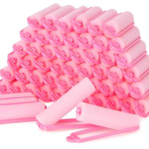 56PCS Foam Hair Rollers - 0.59 Inch Sponge Rollers for Heatless Hair Curler for Short/Long Hair Sleep rolos para cabello Small Sponge Curlers Soft Sleeping Thin Tight Curl Overnight rulos