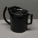 LUMAX LX-1536 Black 5 Quart Flow Control Measure Can with Flex Spout, Self-Locking Lid for Dust Free Operation, Thumb Operated Valve Controls Flow  Flip-Action Locks Valve Open