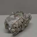 Rose Flower Crystal Purses Sparkly Rhinestone Evening Clutch for Women Wedding Party Cocktail Handbags