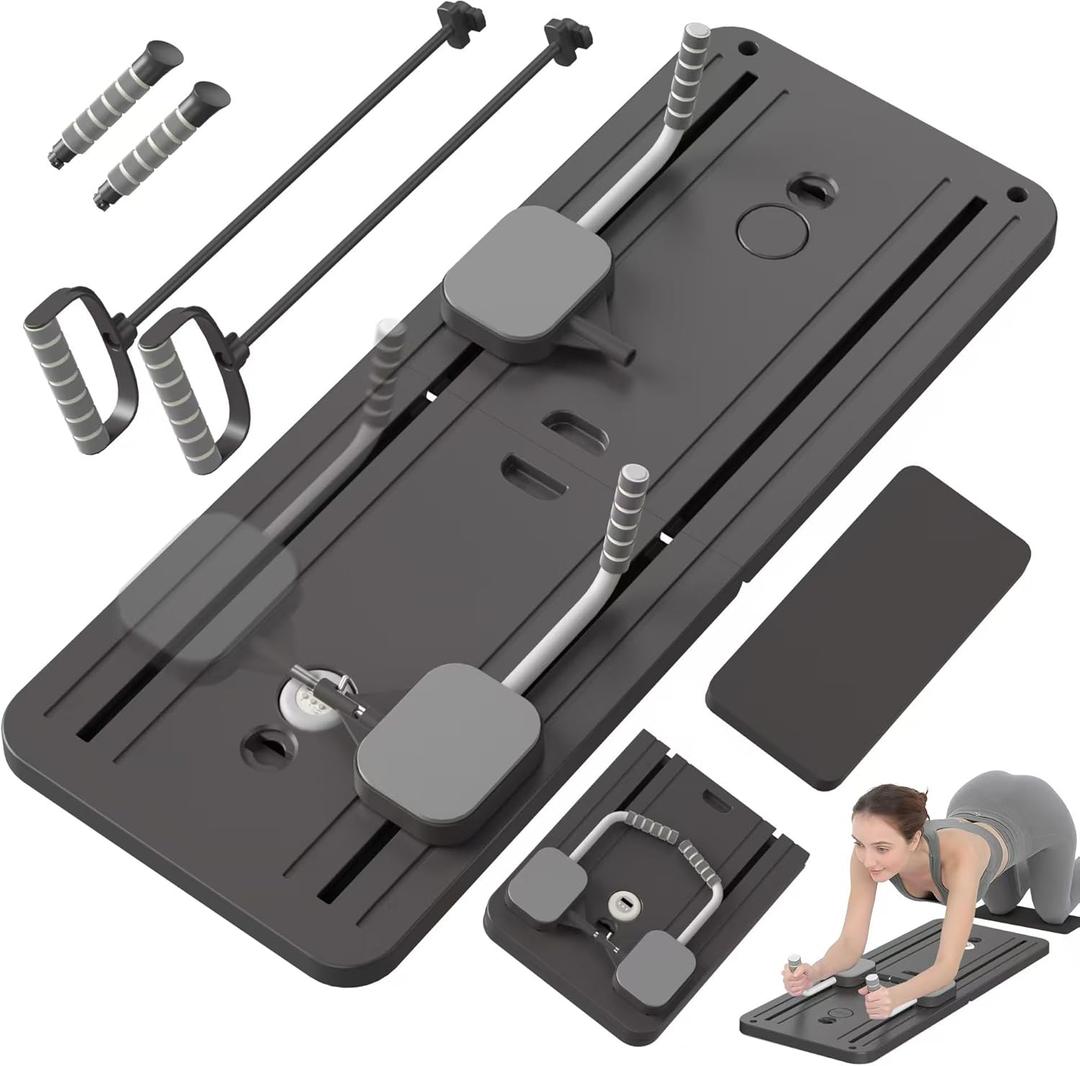 Pilates Board, Multifunctional Abdominal Board, Ab Core Trainer, Ab Trainer Machine, Ab Board, Exercise Board, Abs Workout Equipment, Core Workout Equipment (Black)