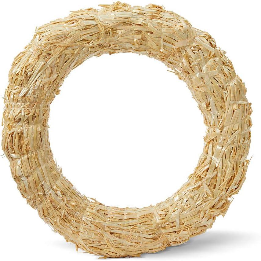 FloraCraft Straw Wreath Form 12 Inch Natural