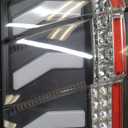 HECASA LED Tail Lights Compatible with 1999-2004 Ford Mustang Replacement for FO2819109 FO2818109 with Clear Lens Turn Signal Rear Lamp Left & Right Side