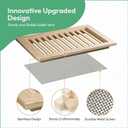 24" x 24" Wood Gable Vent with Metal Screen Large Ventilation Solution, Paintable Finish, Rust-Resistant Mesh for Attics & Gable Vents, Vent Opening: 22" x 22"