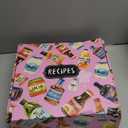 COFICE Recipe Binder with Plastic Sleeves 8.5x11 3 Ring Organizer Blank Family Recipe Book Kit to Write in Your Own Recipes Faux Leather Cover (Blue)