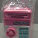 Refasy Piggy Bank Cash Coin Can ATM Bank Electronic Coin Money Bank for Kids Age 3-12, Money Savings Box Mini ATM Coin Bank Toys Gifts for 3 4 5 6 7 8 9 10 11 12 Year Old Boys Girls (Pink)