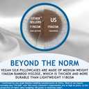 Pillow Cases - 100% Viscose Derived from Bamboo - Cooling Pillowcase - King Size, Silver Gray, Set of 2 Zippered - for Hot Sleepers - Soft Pillow Covers - by Vegan Silk